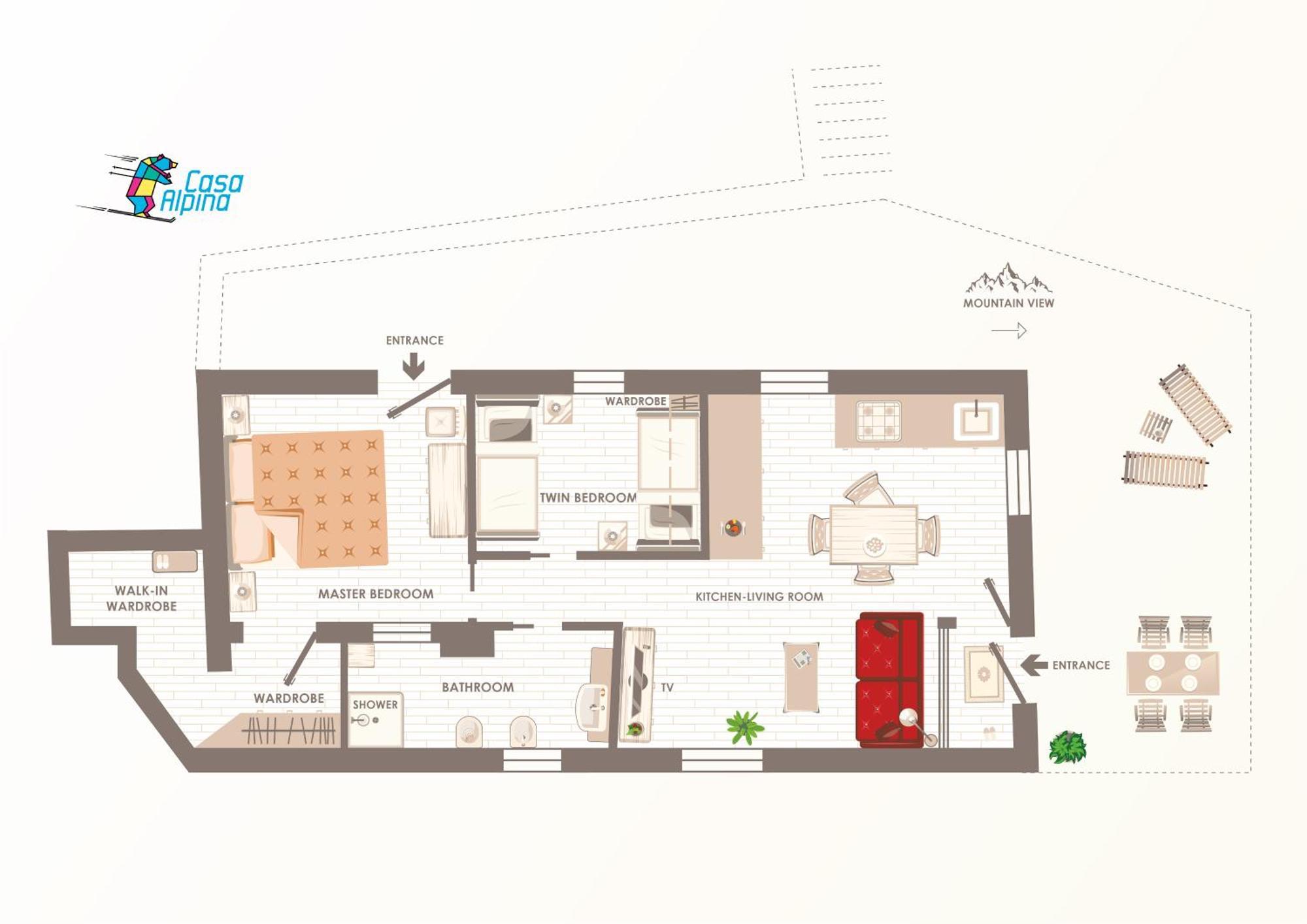 Apartamento Casa Alpina - Sarre Aosta Exterior foto